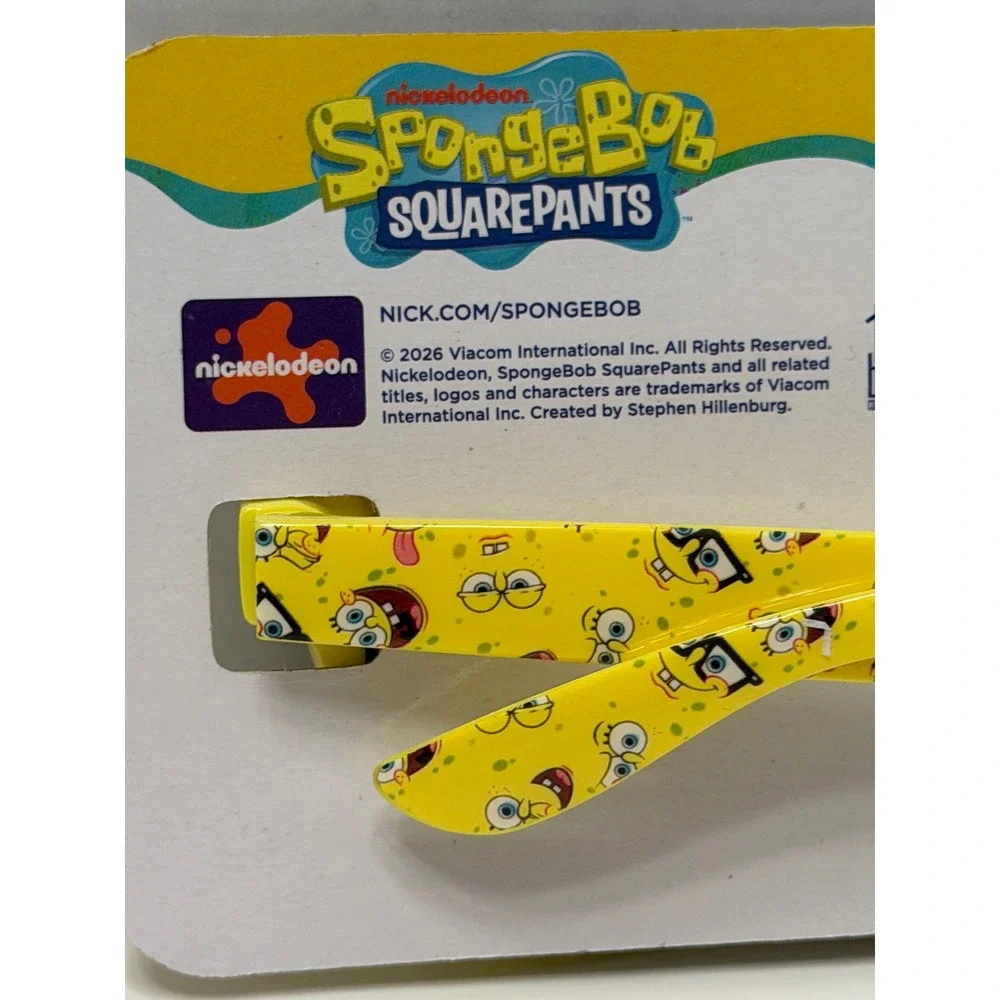 Nickelodeon SpongeBob SquarePants Sunglasses Yellow Character Print New
